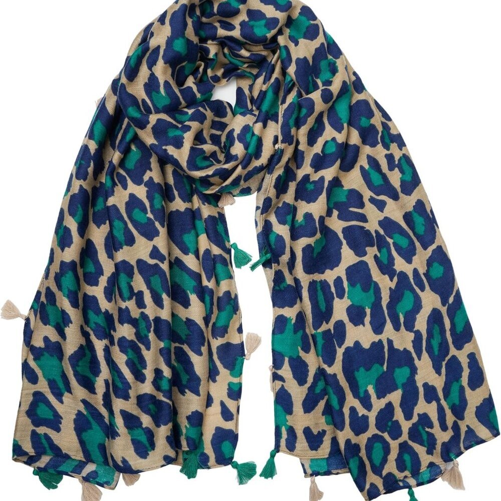 Large Boho Scarf for Women Lightweight Floral Printed Scarves Fall Winter Fashio
